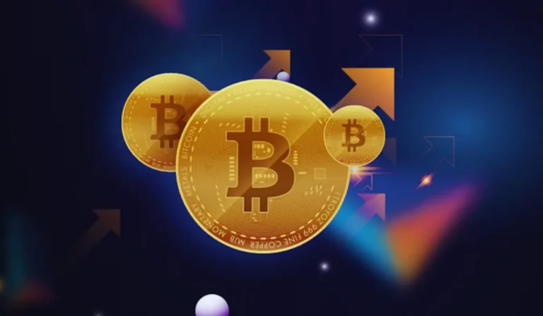 Grafico del mercato criptovalute con Bitcoin ed Ethereum nel 2026 su sfondo digitale blu