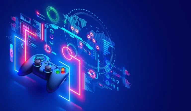 Illustration futuriste du Web3 gaming en 2026