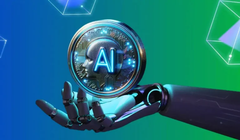 Réseau IA décentralisé reliant Bittensor, Render et Fetch.ai avec flux de calcul et agents autonomes.